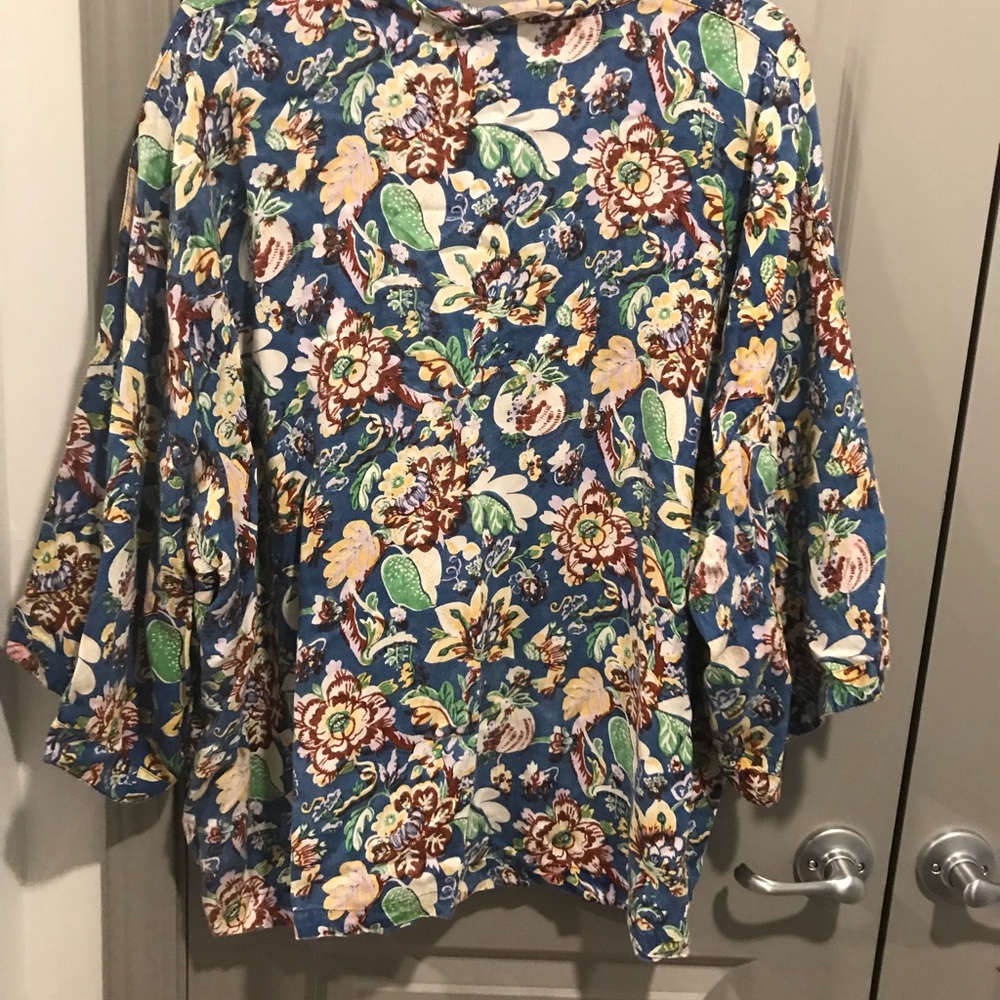NWT.   L/XL. Sacred Threads Kimono Jacket 218191 BL/RD1 - Picture 3 of 4